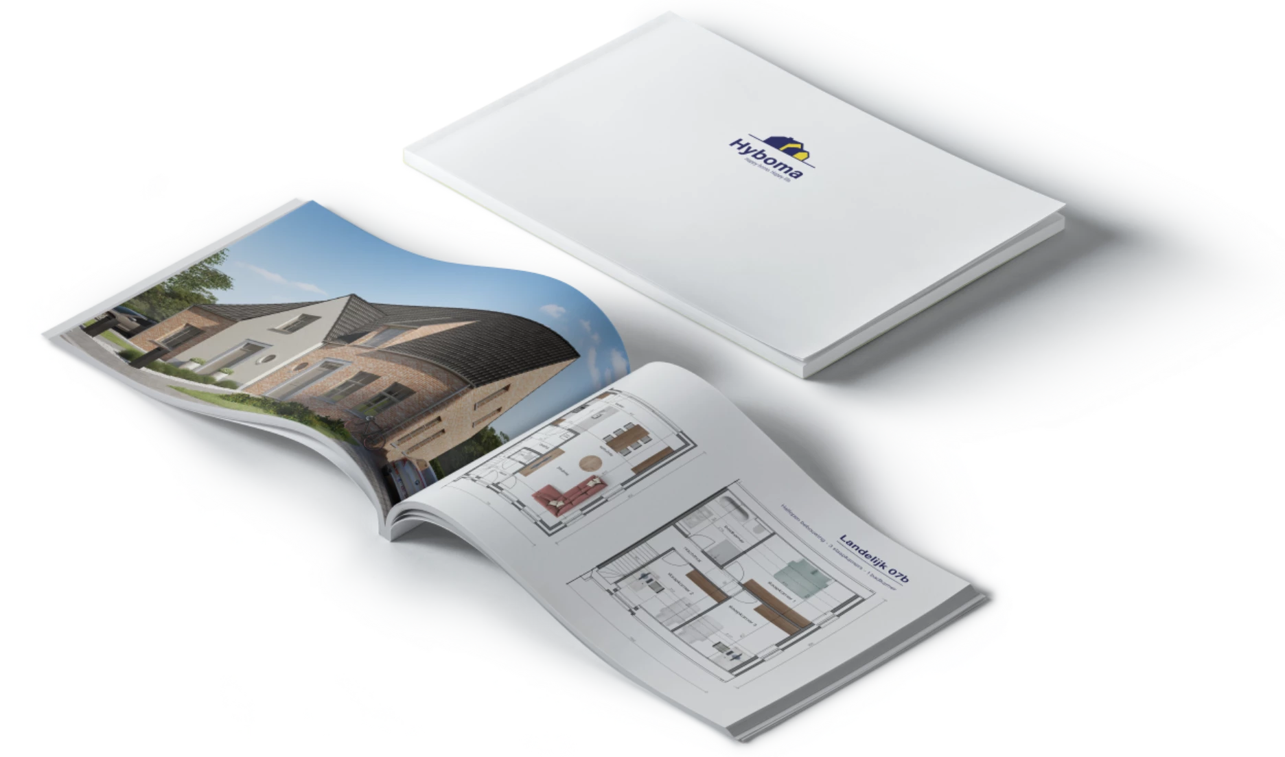 Mockup inspiratieboek hyboma